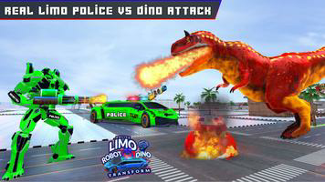 Police Limo Dino Robot Fight