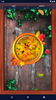 Forest Leaves Clock Wallpaper