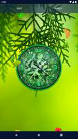 Forest Leaves Clock Wallpaper