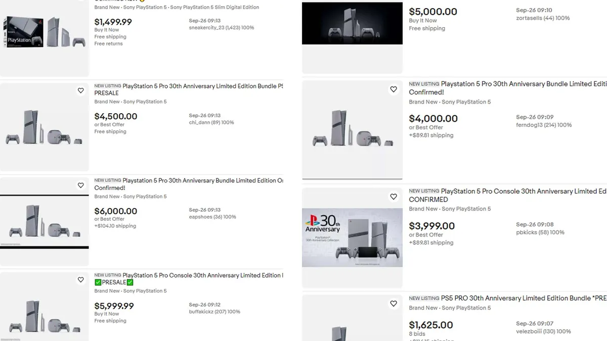 Ebay Is Already Filled With PS5 Pro Consoles Priced At $3,000+ 