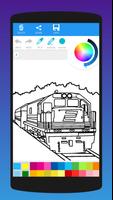 Fast Trains Coloring Book