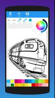 Fast Trains Coloring Book