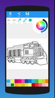 Fast Trains Coloring Book