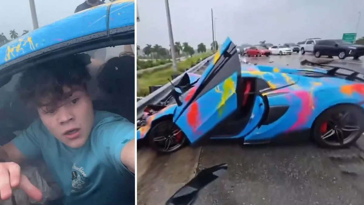 YouTuber Perma-Banned After Crashing Pricey Car While Streaming 