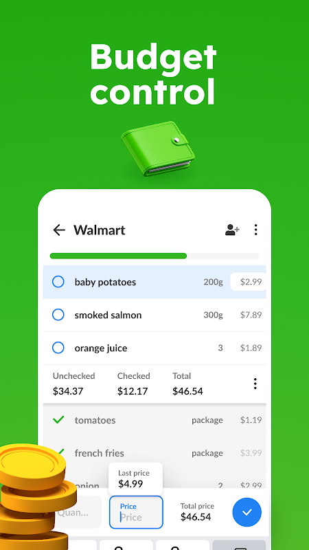 Grocery Shopping List Listonic