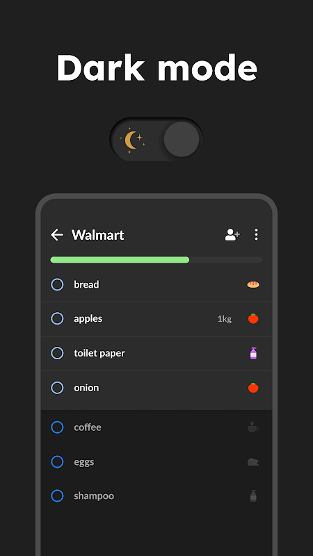 Grocery Shopping List Listonic