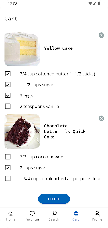 Cake Recipes