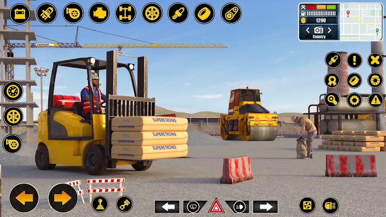 3D City Road Construction Game