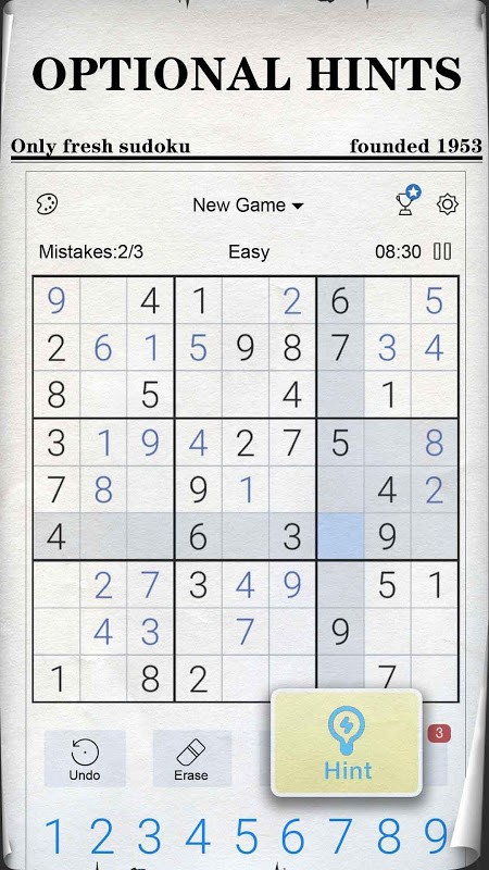 Sudoku - Free Classic Sudoku Puzzles