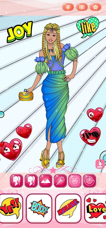 Dress Up Games & Coloring Book